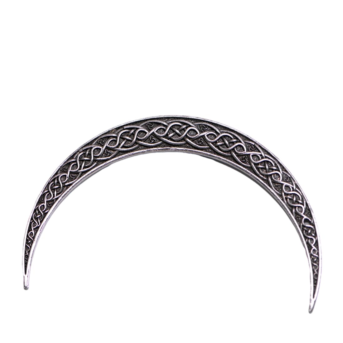 LANGHONG 2PCS Moon Crescent Hairpin For Women Viking Hair Stick Forks Knot Hair Styling Pins (ZZAS)