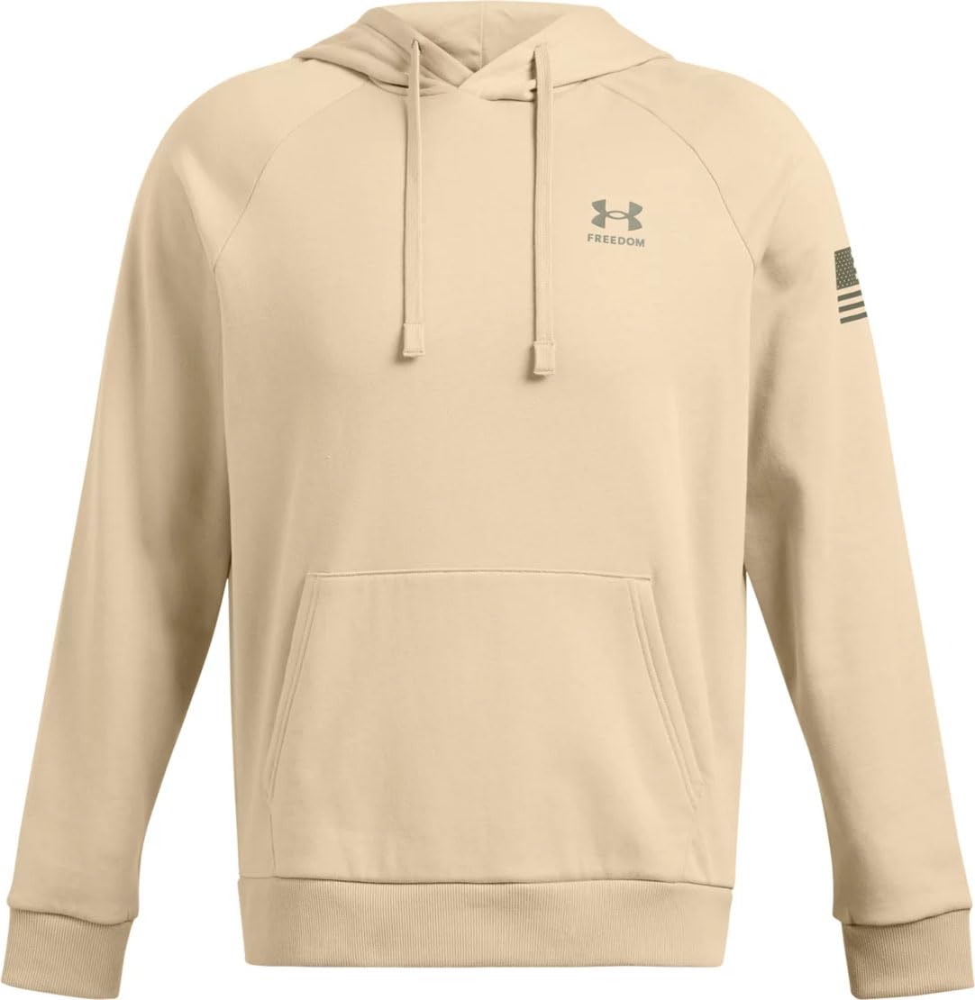 Under Armour Men's Freedom Flag Hoodie, (290) Desert Sand / / Marine OD Green, XX-Large