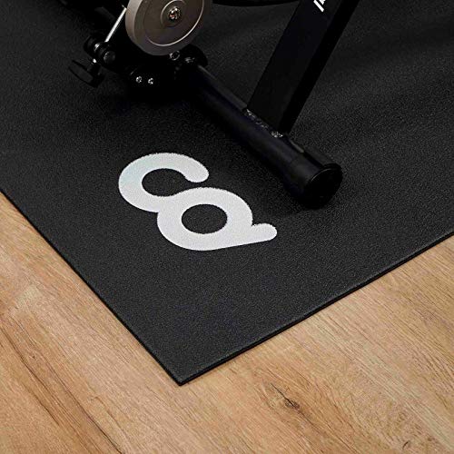 CyclingDeal Bike Trainer Floor Mat - Compatible with Indoor Exercise Stationary Bike Treadmill Elliptical Waterproof Gym Flooring Equipment - Indoor Cycle Stepper - Soft 36" x 78" (91 x 199cm)