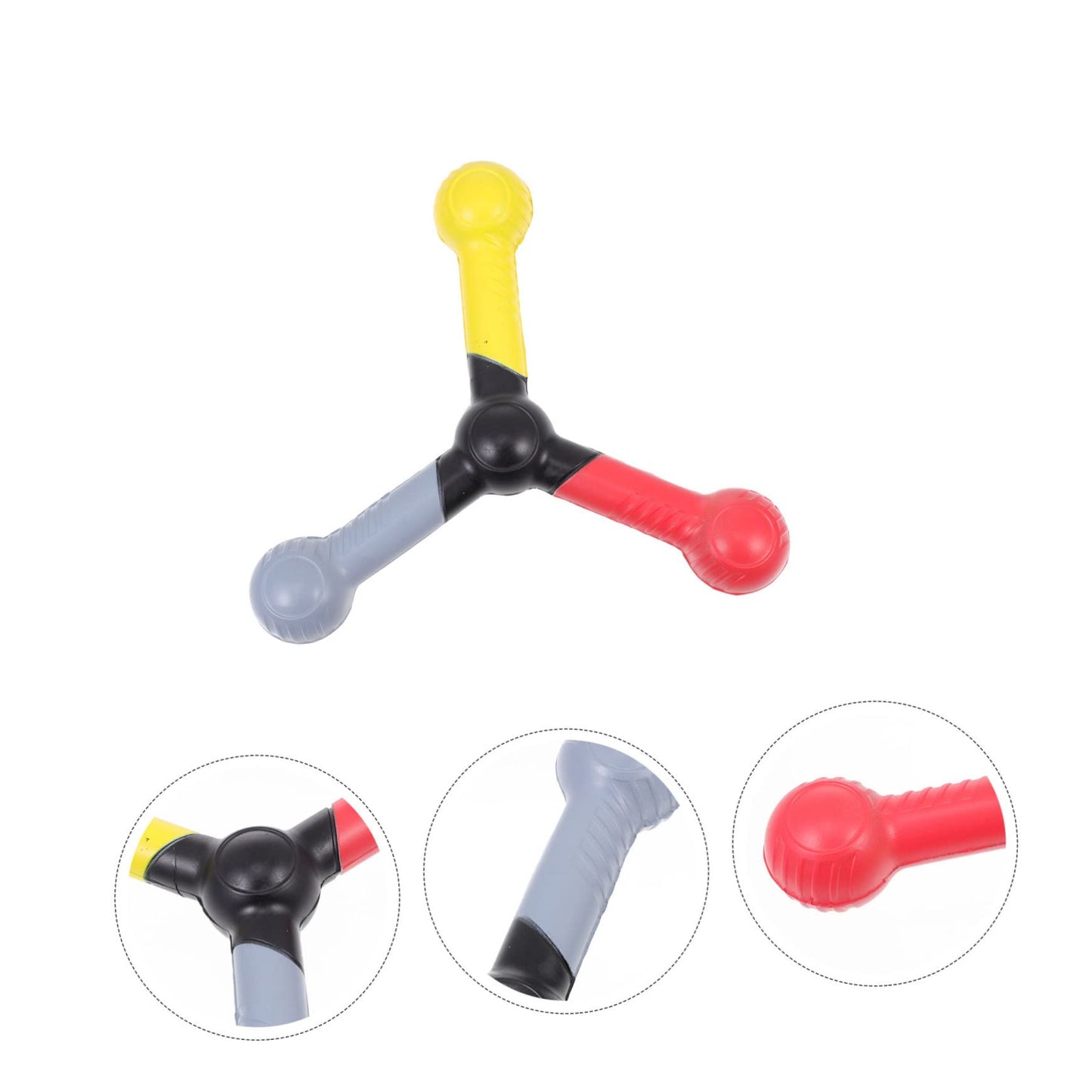 Vaguelly 4pcs Reaction Training Stick Ability Improving Tool Catching Stick Toy Tossing Catch Stick Agility Training Stick Soccer Drill Equipment Sports Football Handle Stick Pu