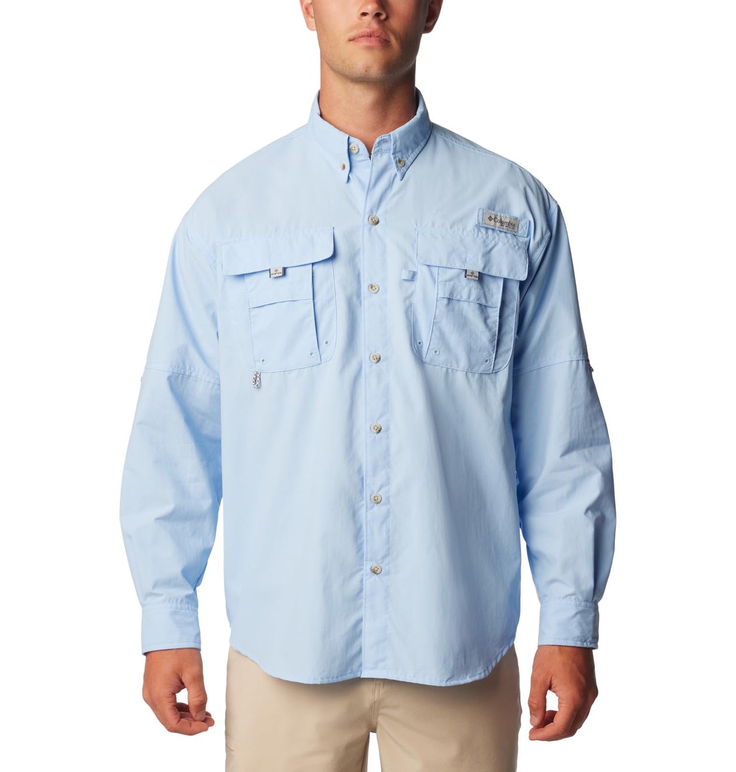 Columbia Men’s PFG Bahama™ II Long Sleeve Shirt, Sail, XX