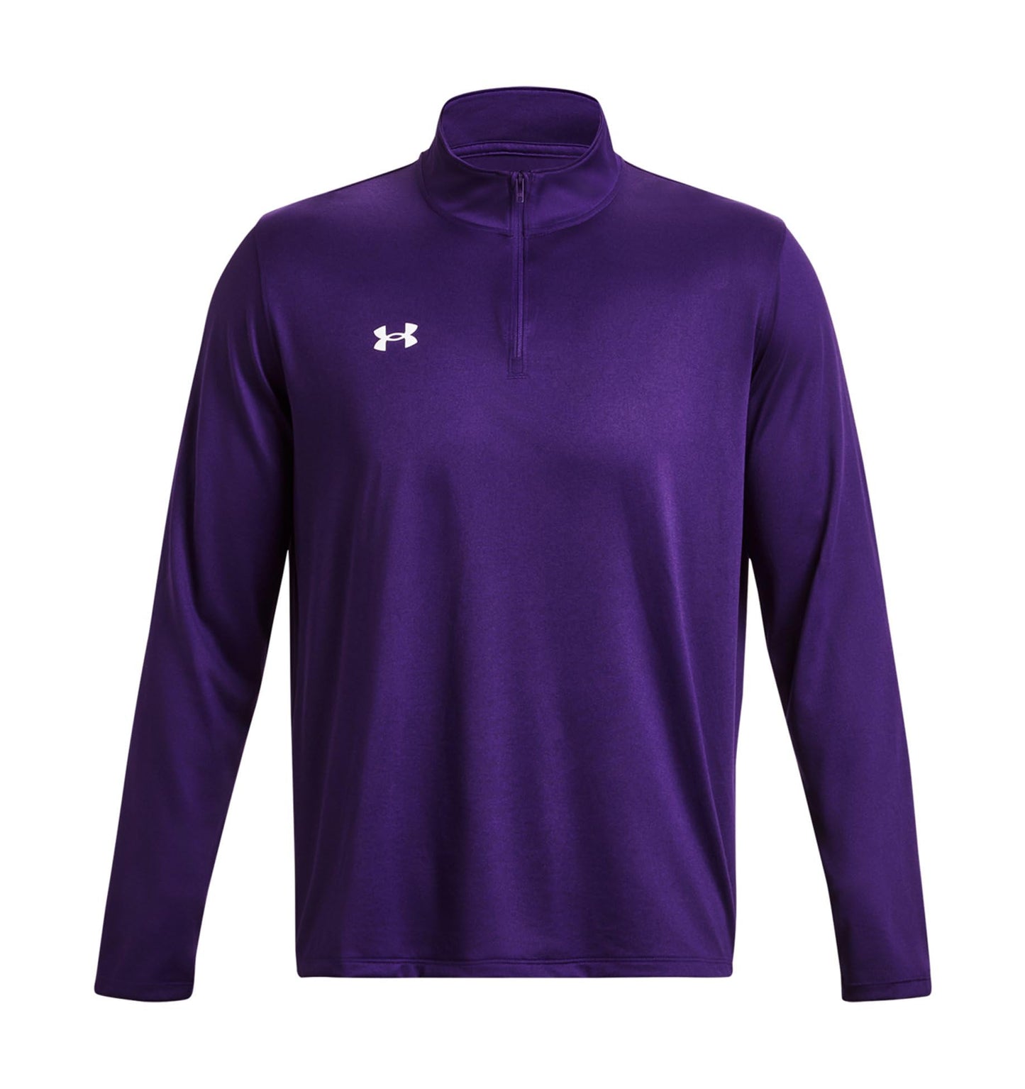 Under Armour Team Tech Mens Long Sleeve Quarter Zip 2XL Purple-White