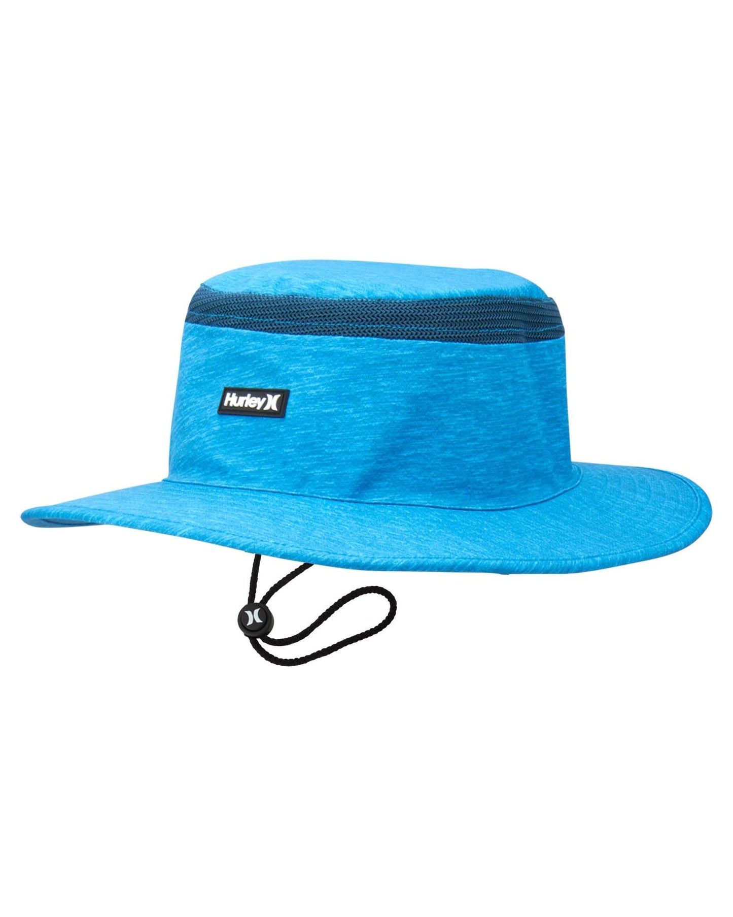 Hurley Mens' Hats - UPF 50+ Phantom Getaway Boonie Sun Hat with Chin Strap Cord, Size Small/Medium, Blue Void