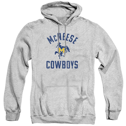McNeese State University Official Cowboys Logo Unisex Adult Pull-Over Hoodie,Athletic Heather, Medium