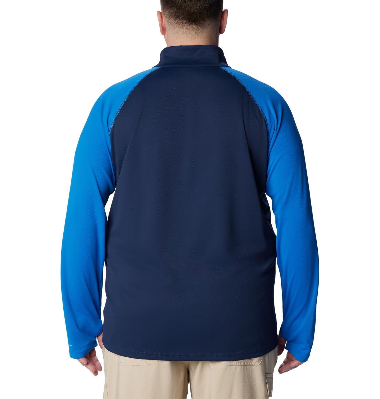 Columbia Men's Narrows Pointe Half Zip, Collegiate Navy/Bright Indigo, Small