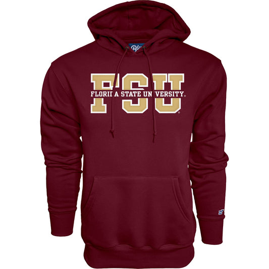 Blue 84 Men's Florida State Seminoles Hoodie Top Level Twill Applique, Team Color, X-Large
