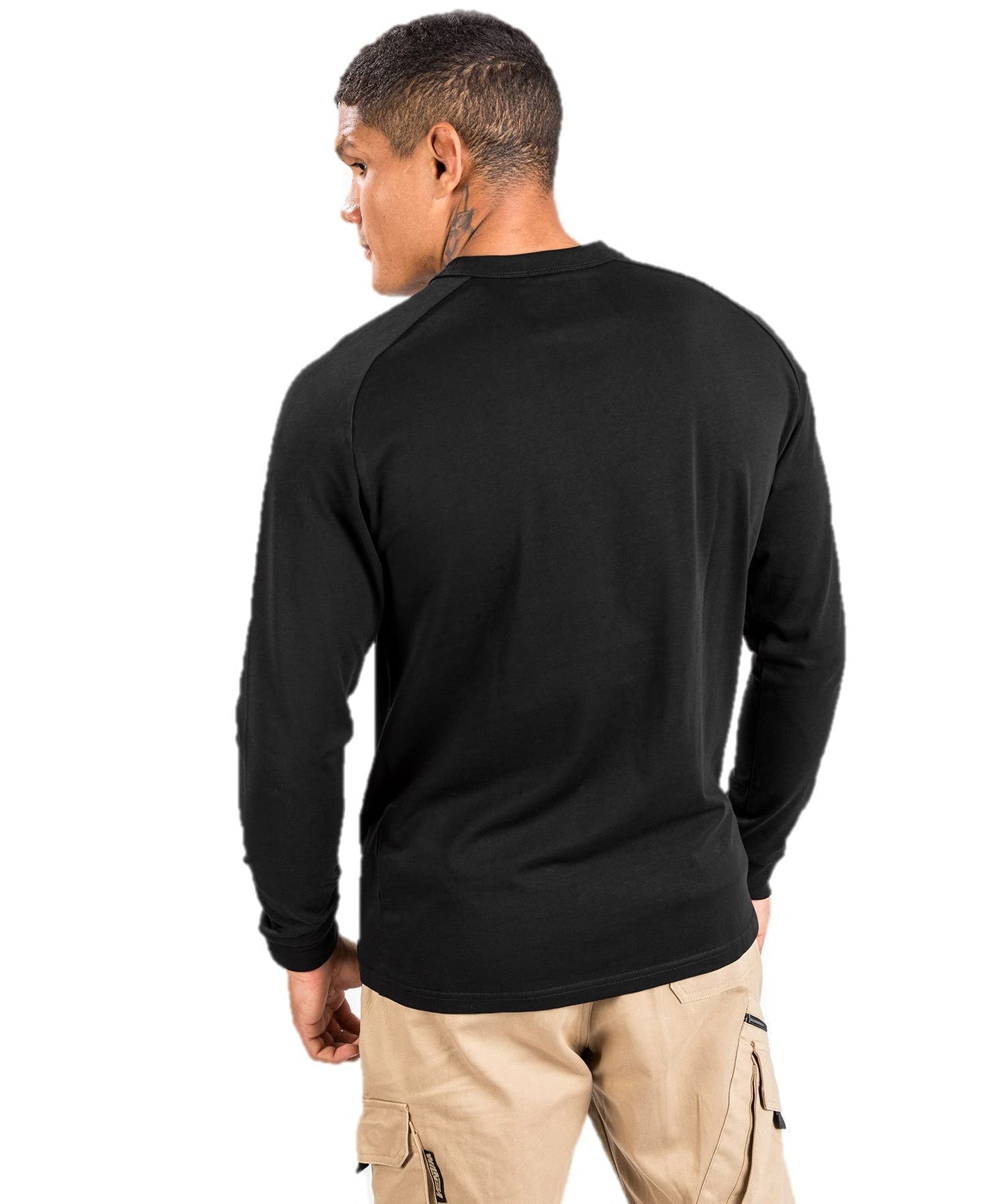 Venum Men's Standard Fangs T-Shirt-Long Sleeves, Black, XX-Large