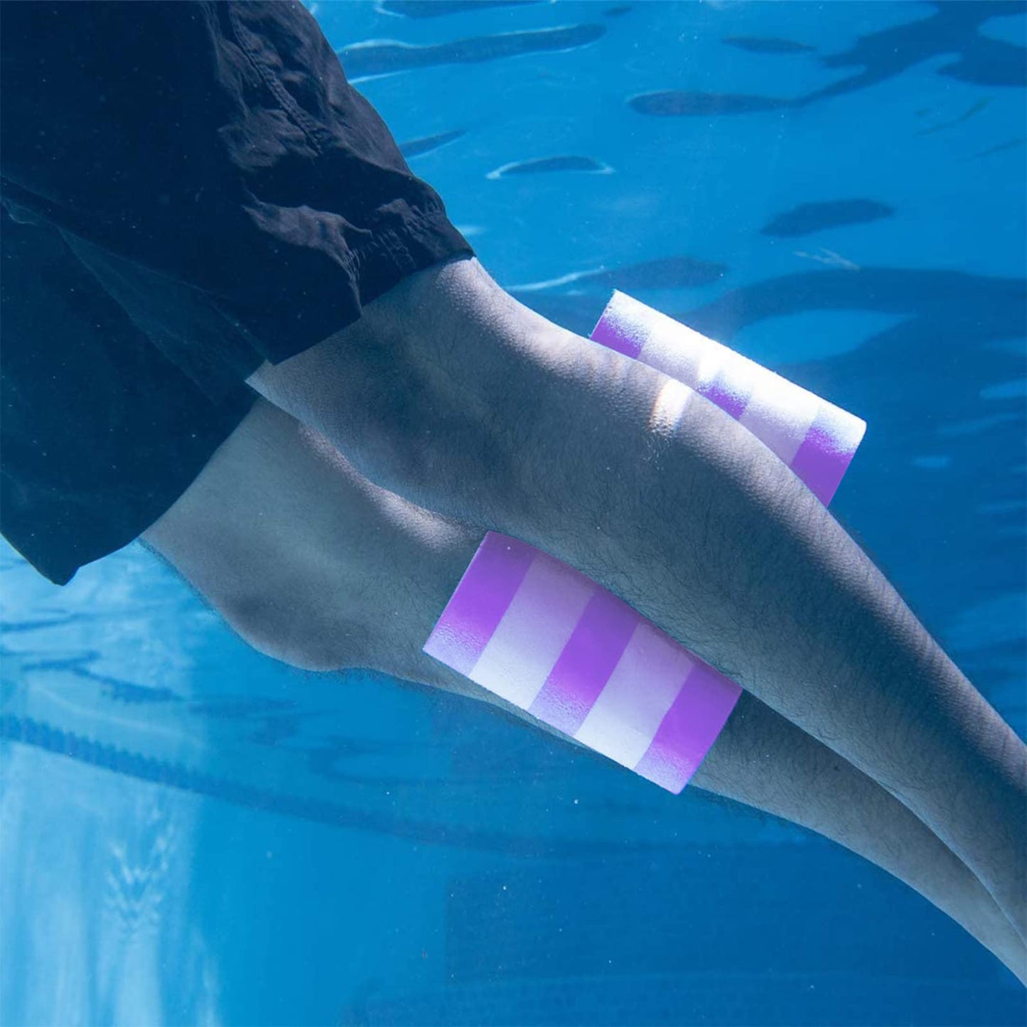 UNAOIWN Water Dumbbell Set for Aquatic Aerobics Exercise, Water Weights Equipment, Training Aid for Aquatic Fitness, Water Workout Fitness Tool (Pull buoy version-Purple)