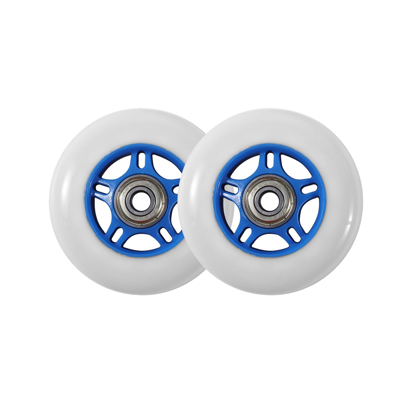 KAMIER Rip Stik 76mm Wheels Replacement for Razor RipStik Ripster Ripsurf Caster Board FlashRider RipRider PowerRider 360 Caster Trike Kids Scooter Skateboarded CasterBoard Wheel Parts Blue (2 Pack)