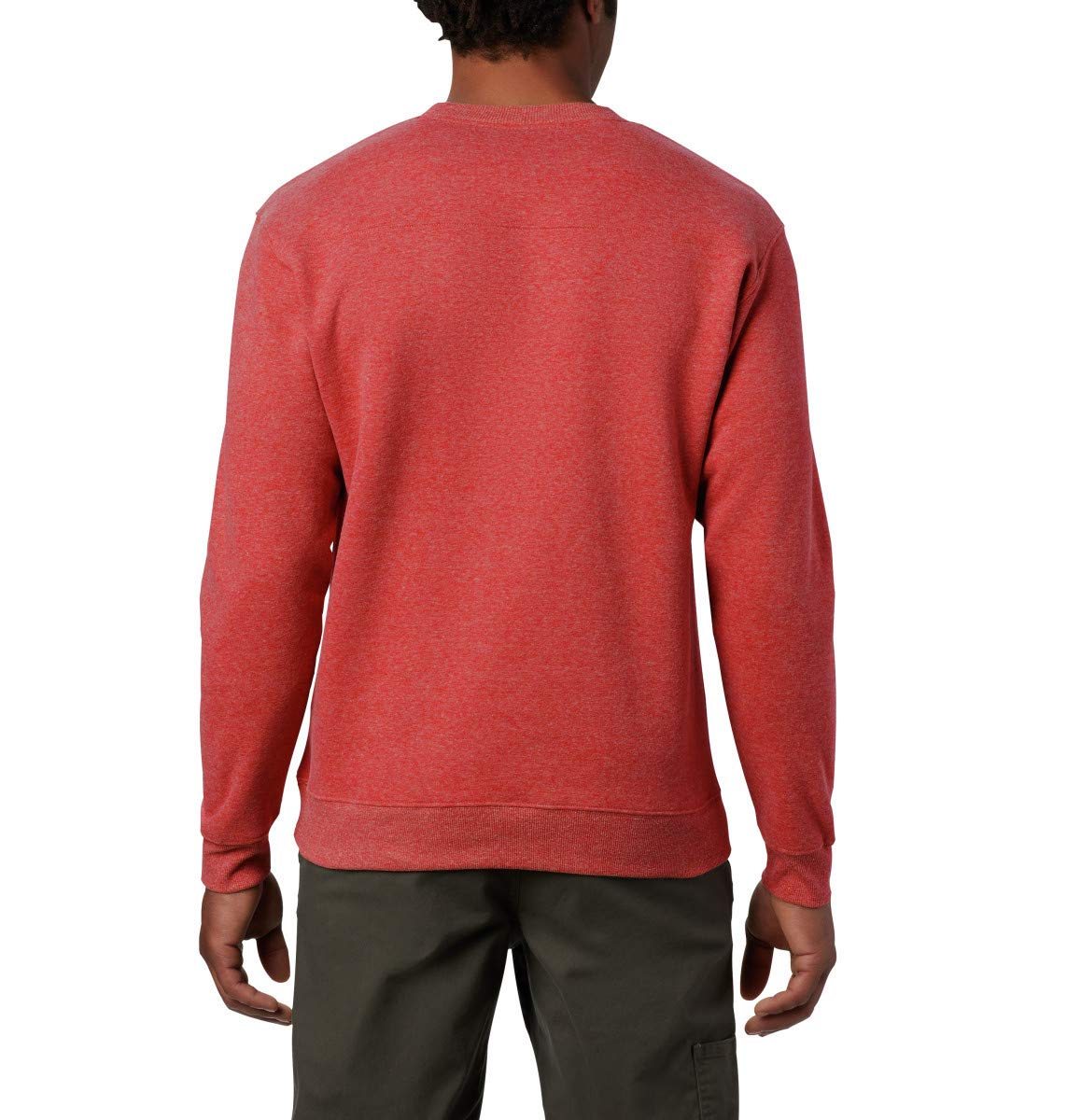 Columbia Men's Hart Mountain II Crew, Red Jasper Heather, 2X Big