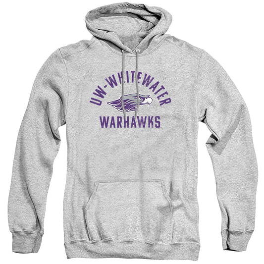 University of Wisconsin-Whitewater Official Uw Whitewater Warhawks Logo Unisex Adult Pull-Over Hoodie,Athletic Heather, Medium