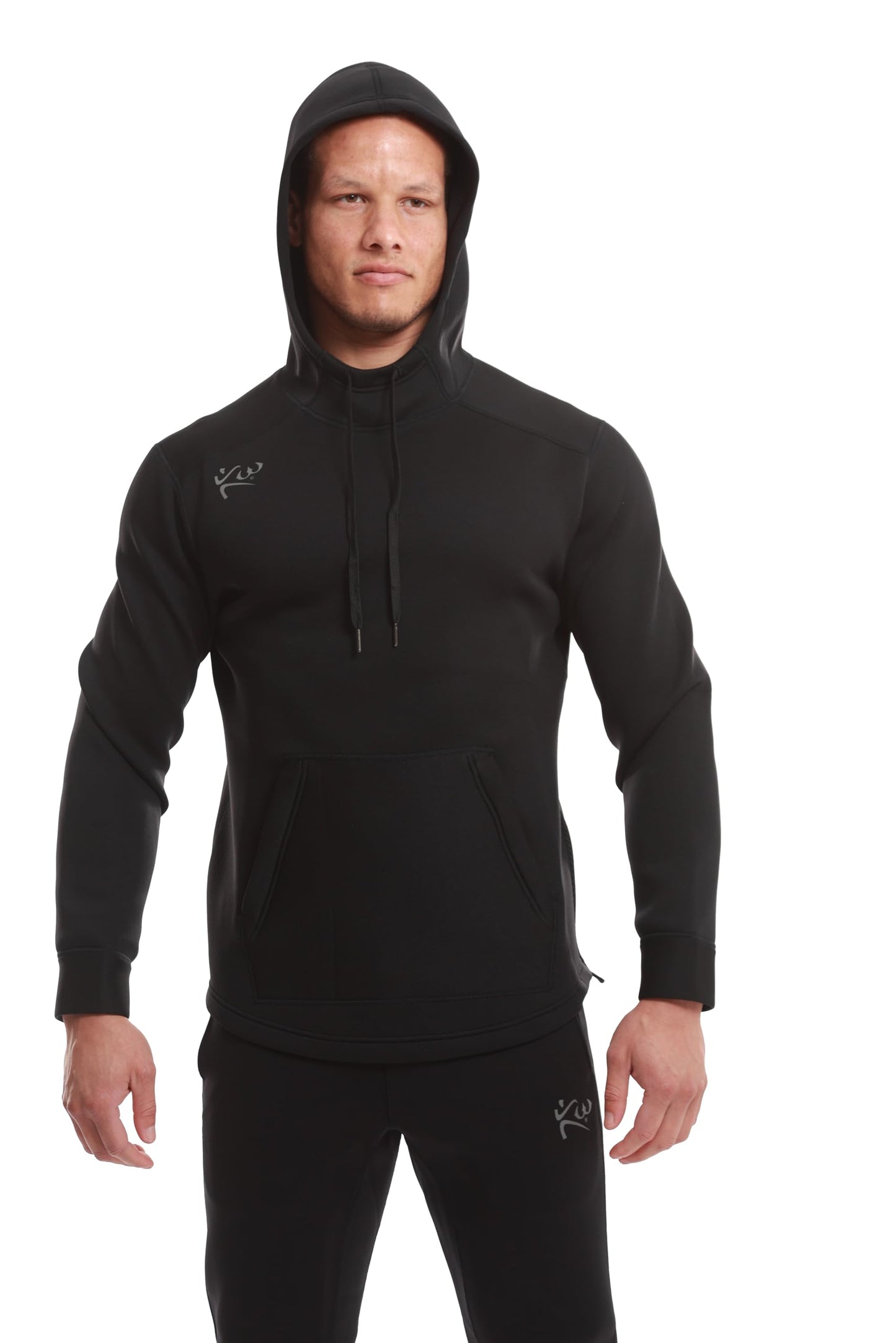 Kutting Weight - Sauna Hoodie V4 - SweatTech Neoprene Sauna Hoodie - For Exercise, Workout, Heat Training & Weight Loss - Breathable & Flexible - Maximize Workouts - Unisex - XS - Black