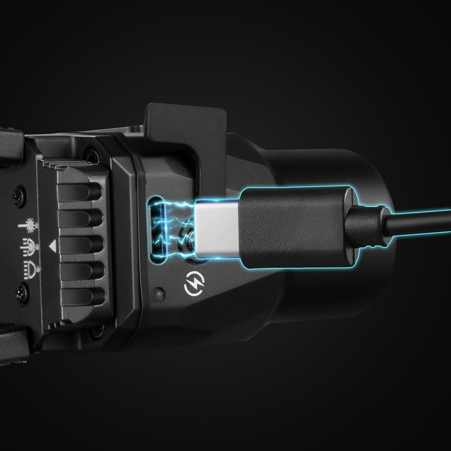 YOUNGOOD 1300 Lumens Pistol Laser Light, Type-C Rechargeable Adjustable Picatinny Rail Handgun Laser Flashlight Combo for Pistol Rifle (YG03)