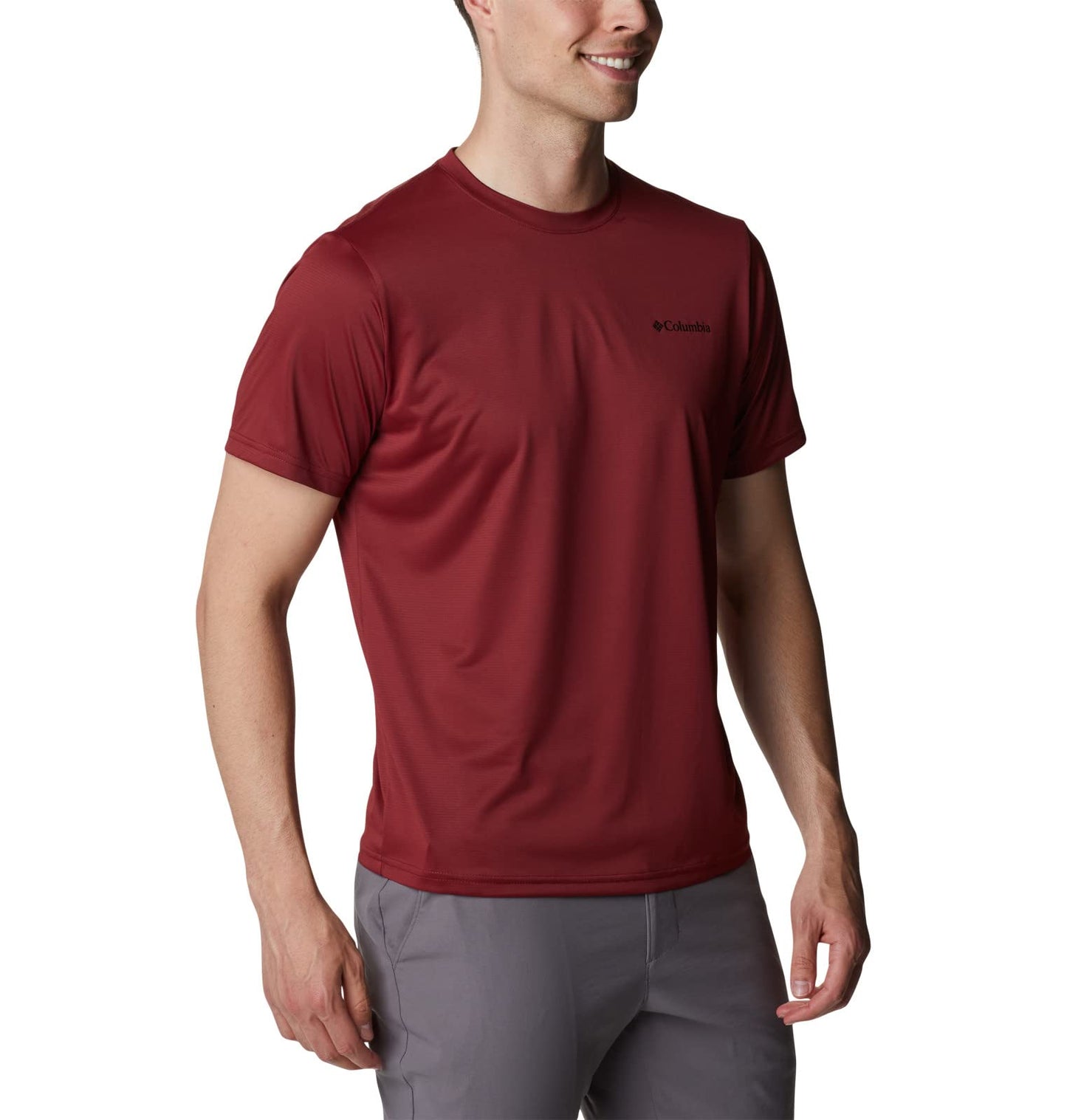 Columbia Men's Hike Crew, Red Jasper, X-Large Tall