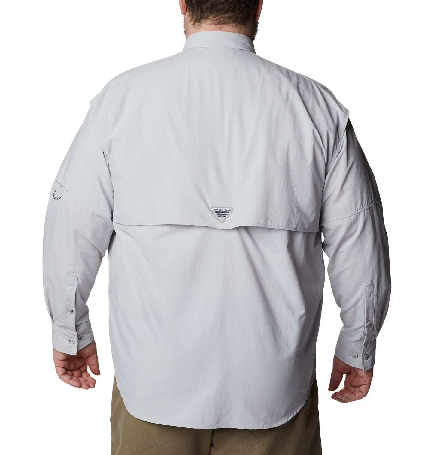 Columbia Men's Bahama II UPF 30 Long Sleeve PFG Fishing Shirt, Cool Grey, 6X