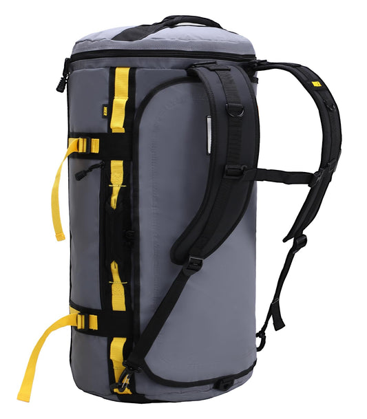 MIER Large Duffel Backpack Sports Gym Bag with Shoe Compartment, Heavy Duty and Water Resistant, Gray, 45L