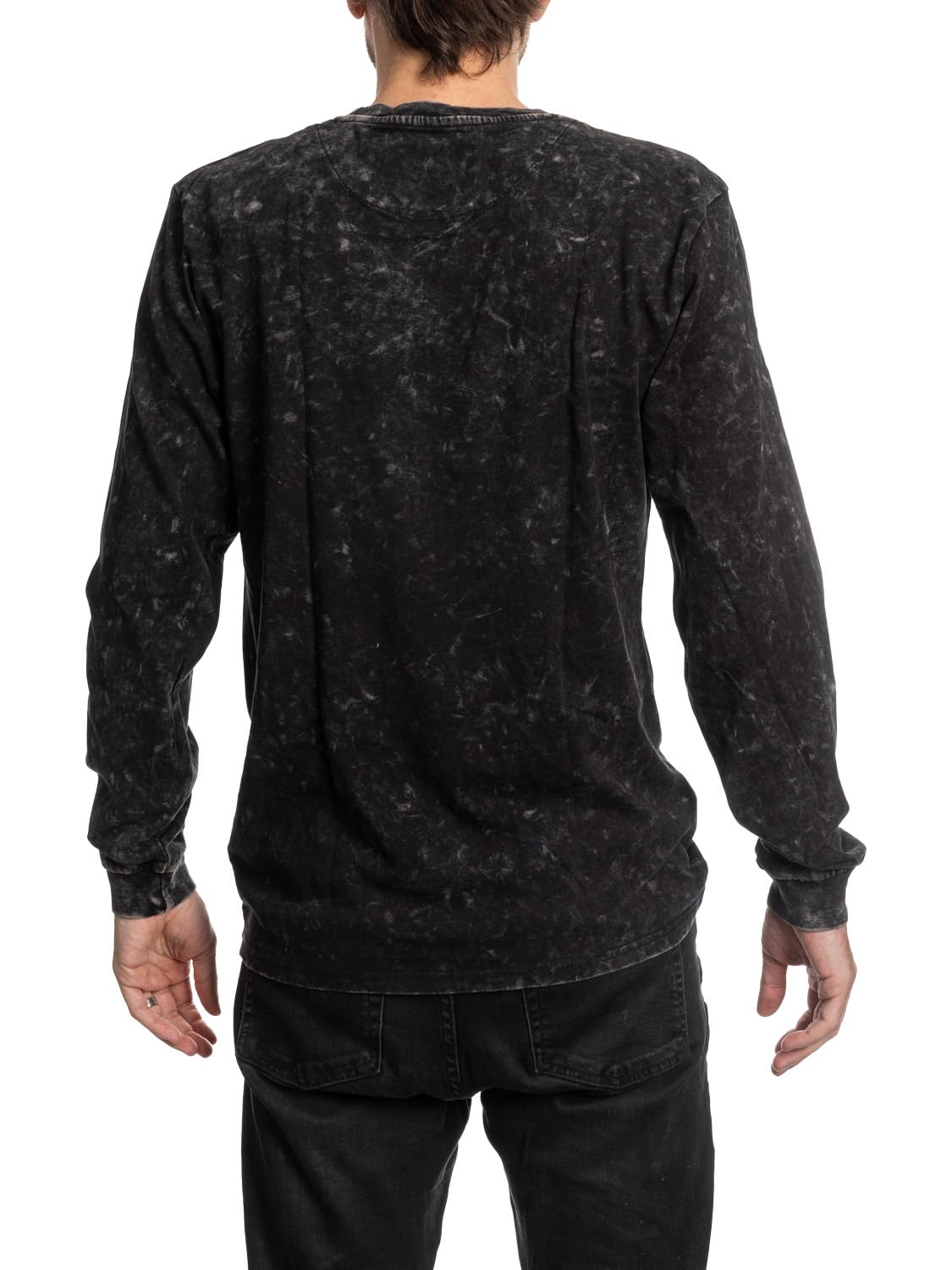 Calhoun NHL Surf & Skate Mens Acid Wash Long Sleeve Cotton Shirt (Anaheim Ducks, X-Large)