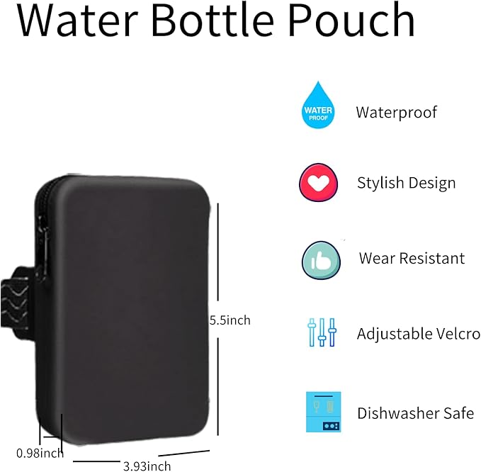 Silicone Water Bottle Pouch for Stanley, Tumbler Carrier with Zipper Pocket for Stanley 30oz/40oz & IceFlow 20/30oz, Gym Tumbler Accessories for Men Women