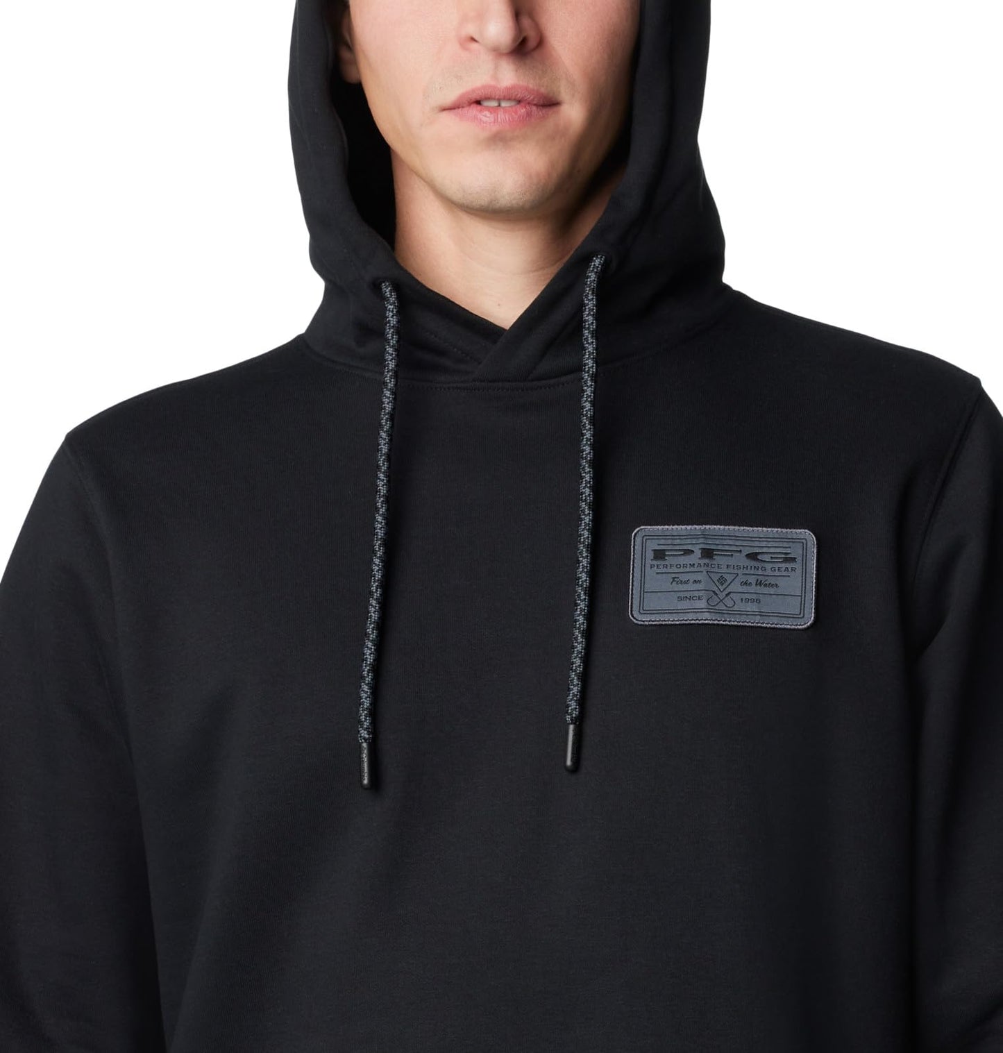 Columbia Men's PFG Castback Hoodie, Black/Graphite, Small