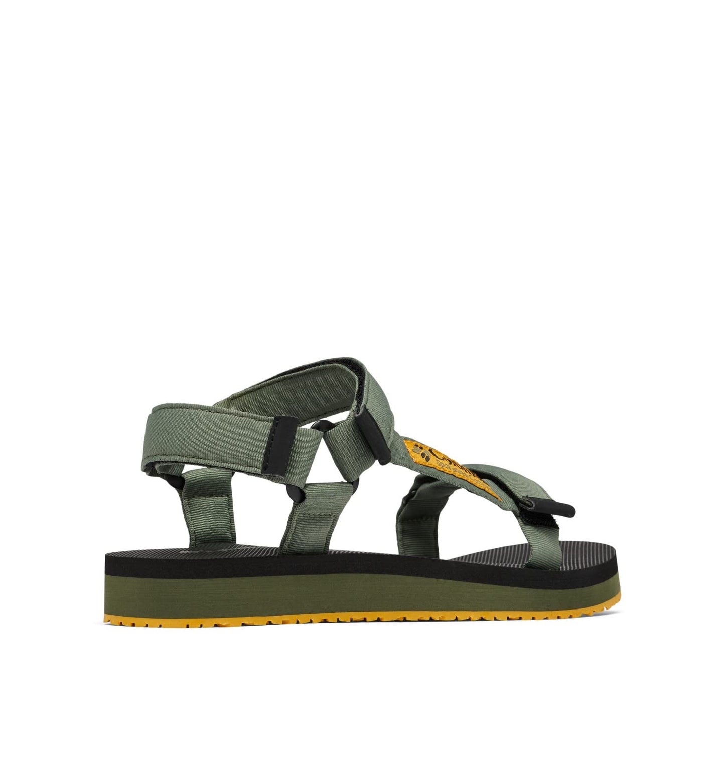 Columbia Men's Breaksider Sandal, Mosstone/Golden Yellow, 12