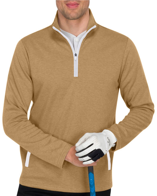 Three Sixty Six Men's Pullover Sweater - Dry Fit Breathable Half Zip Golf Jacket 4-Way Stretch Moisture Wicking & Anti-Odor