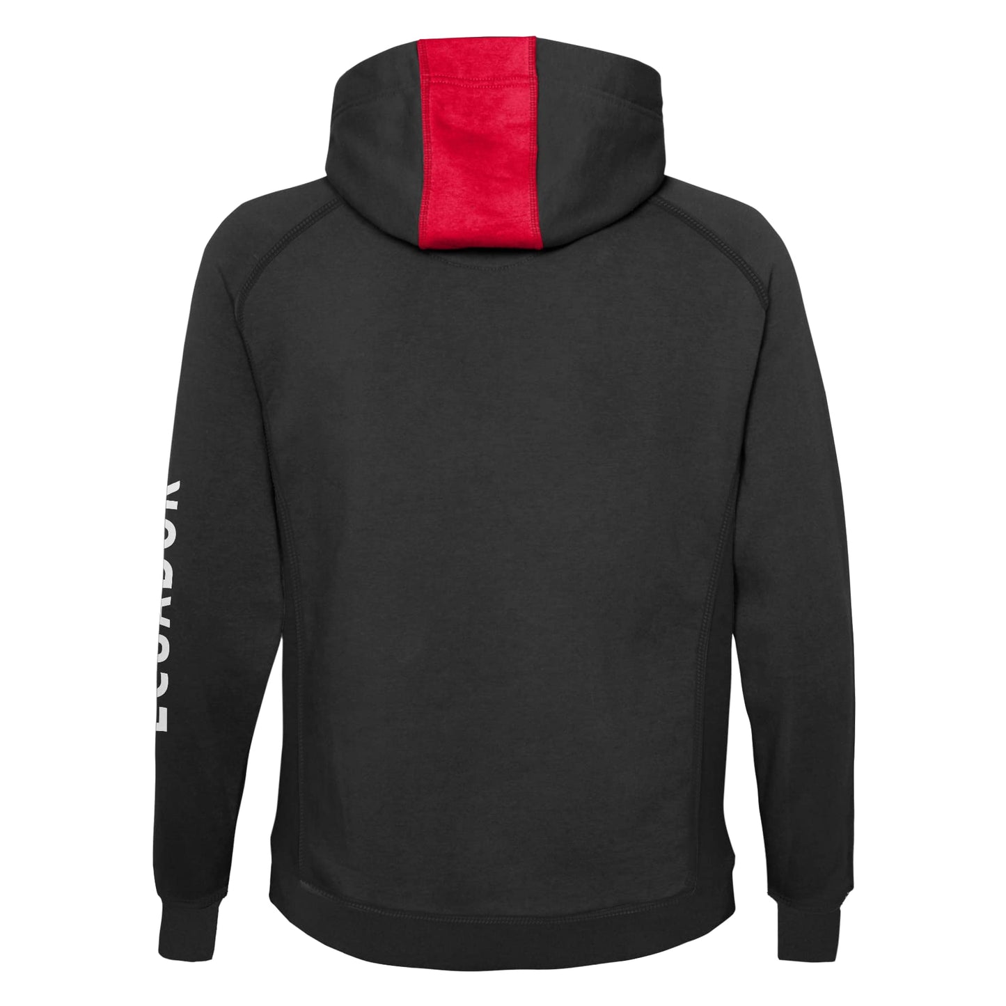 Outerstuff Mens FIFA World Cup Contrast Raglan Tech Fleece Hood, Red-Black, Large