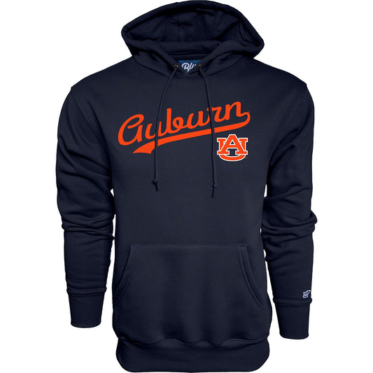 Blue 84 Men's Auburn Tigers Hoodie Cursive Team Color, Team Color, Large