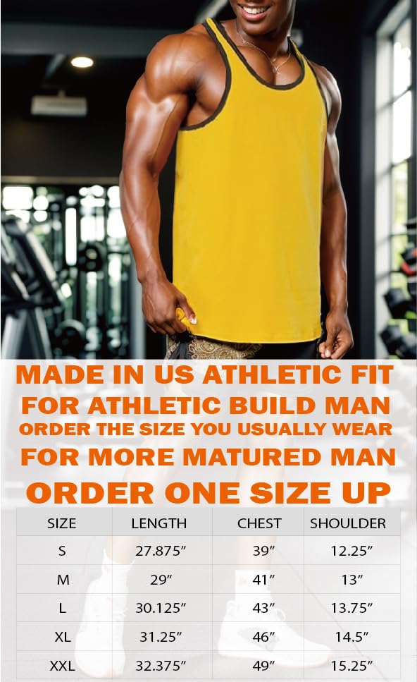 AIRDYNAM Mens Tank Top Soft Lightweight Gym Workout Beach Casual Sleeveless Muscle Shirts DARK BLUE/RUST RED M