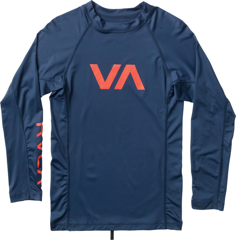 RVCA Men's VA Rash Guard, Midnight, Medium