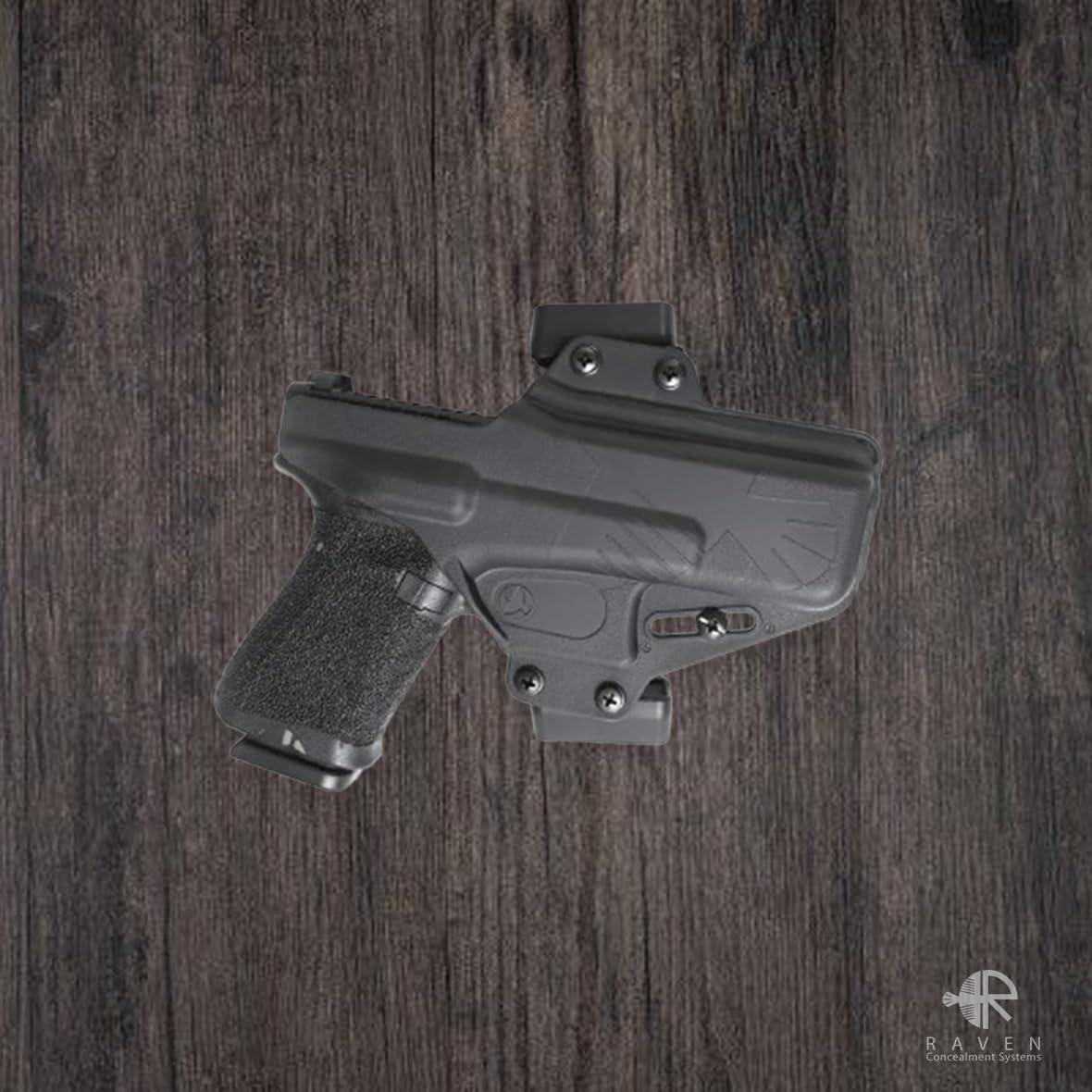 Raven Concealment Systems Perun Holster in Black | Compatible with Glock 17, Adjustable Right/Left Hand Draw Tactical Holster