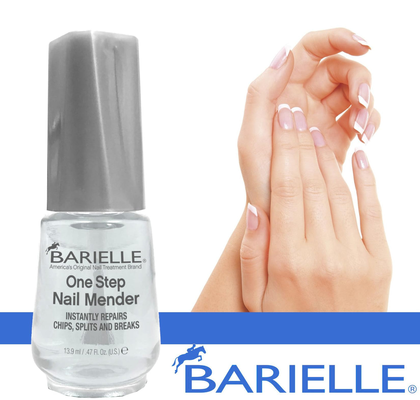 Barielle One Step Nail Mender .47 oz. - Repairs Split, Chipped and Damaged Nails Clear