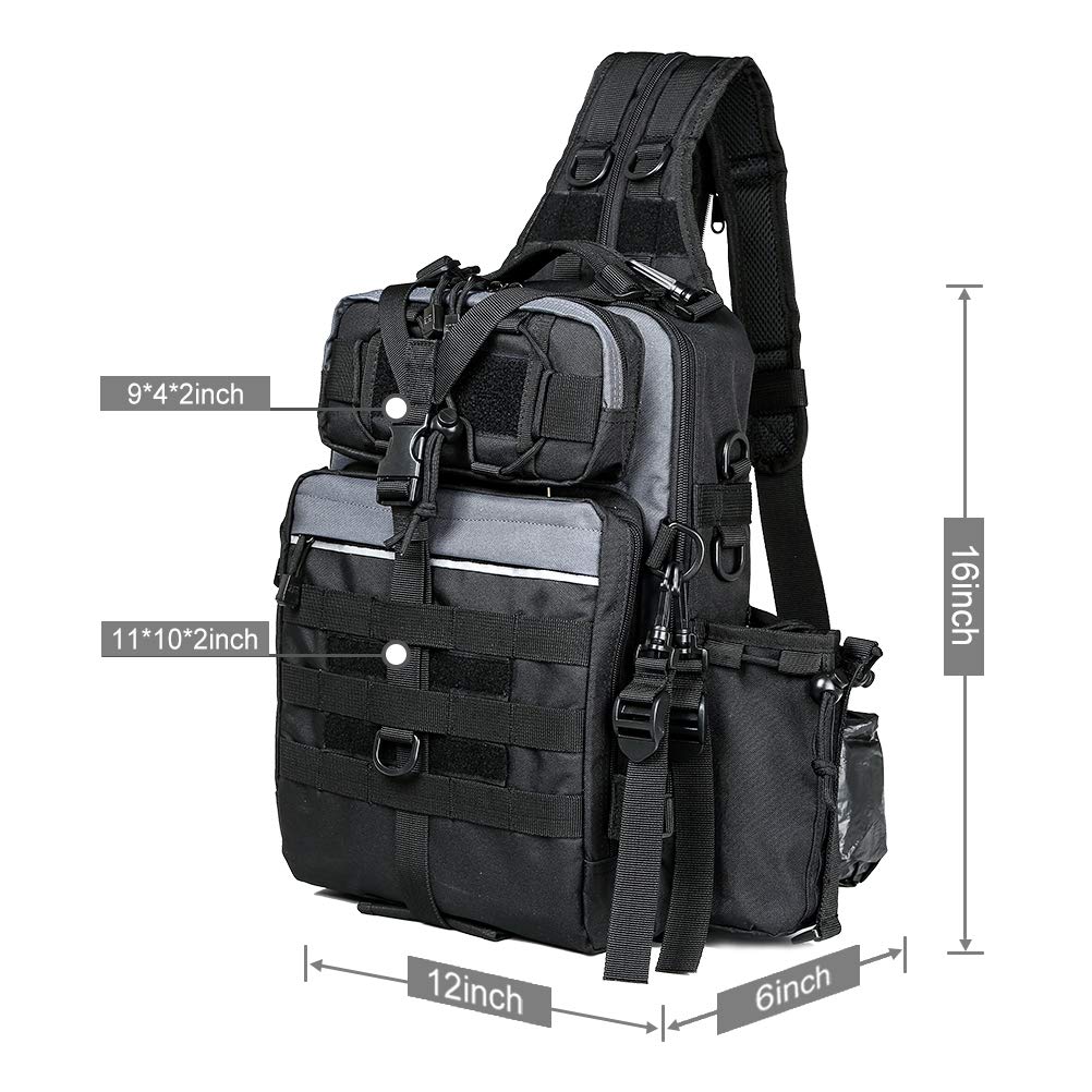 BLISSWILL Fishing Backpack with Rod Holder Fishing Tackle Bag Fishing Gear Bag fishing gifts for men fishing gifts for men