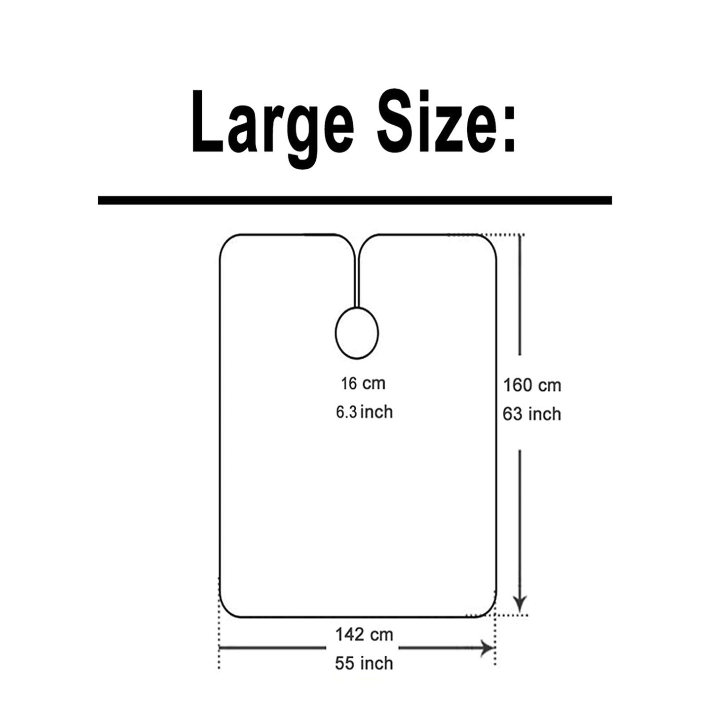 Pelocapa Barber Cape for Men, Haircut Cape with Snap Closures, Professional Salon Cutting Cape, Large Waterproof Hairdressing Cape Gown Apron for Hairstylist- 63”× 56”(American Pattern)