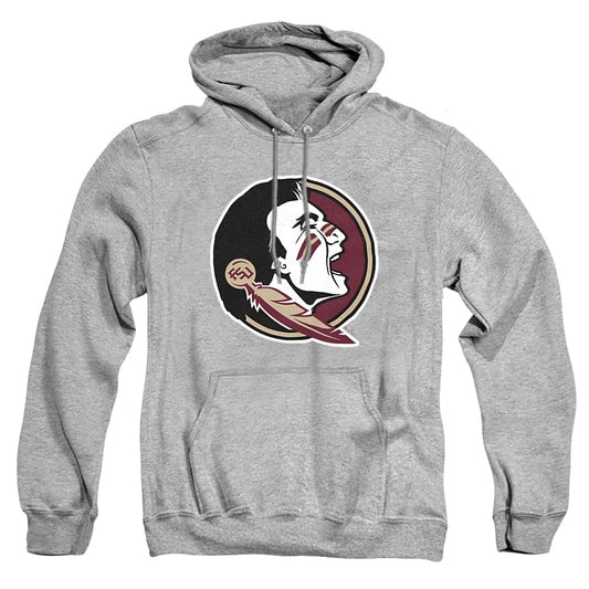Florida State University FSU Seminoles Official Distressed Primary Unisex Adult Pull-Over Hoodie,Athletic Heather, Small