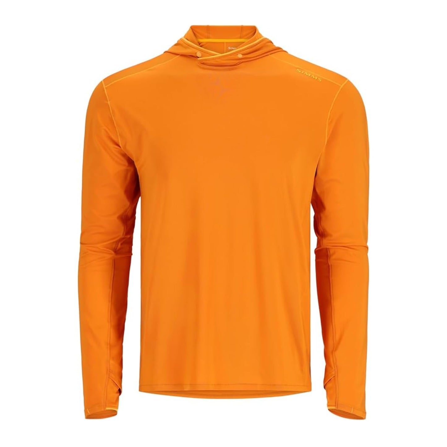 Simms SolarFlex UPF 50+ Shirt - Premium Sun Protection Hoodie for Men, Lightweight, Quick-Dry, Breathable Outdoor Apparel for Men (Sun Glow, Large)