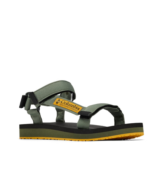 Columbia Men's Breaksider Sandal, Mosstone/Golden Yellow, 12