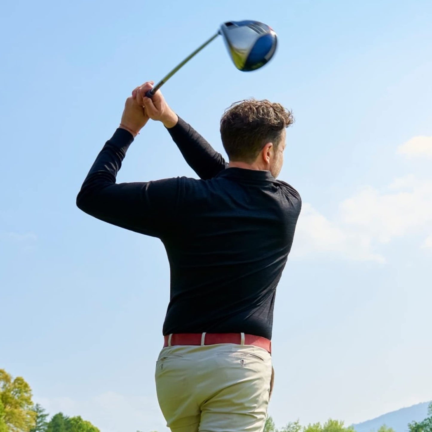 BALENNZ Polo Shirts for Men Long Sleeve Men's Polo Shirts Moisture Wicking Polo Tshirts Shirts for Men Quick Dry Mens Golf Polo Shirt 5AXL