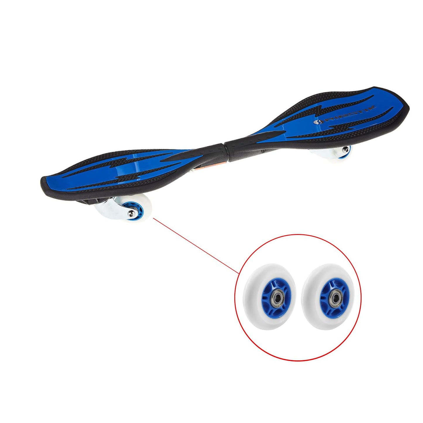 KAMIER Rip Stik 76mm Wheels Replacement for Razor RipStik Ripster Ripsurf Caster Board FlashRider RipRider PowerRider 360 Caster Trike Kids Scooter Skateboarded CasterBoard Wheel Parts Blue (2 Pack)