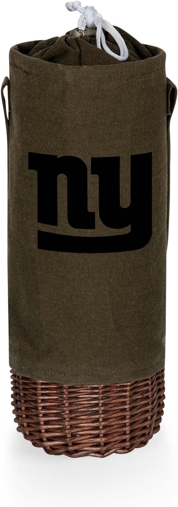 PICNIC TIME NFL Unisex-Adult NFL Malbec Insulated Canvas and Willow Wine Bottle Basket