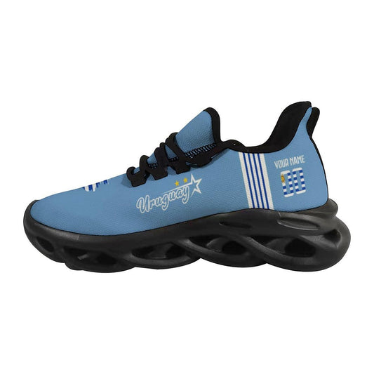 Uruguay National Team Custom Men's Sneakers Soccer Personalized Breathable Fan Gift Name & Number Athletic Gym Slip-on Shoes