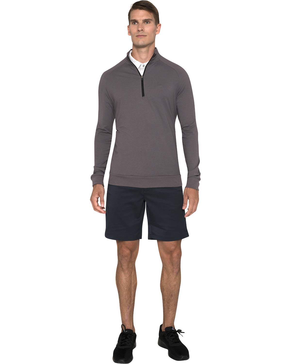 Three Sixty Six Mens Lightweight Dry Fit Pullover - Long Sleeve Half Zip Golf Jacket for Men