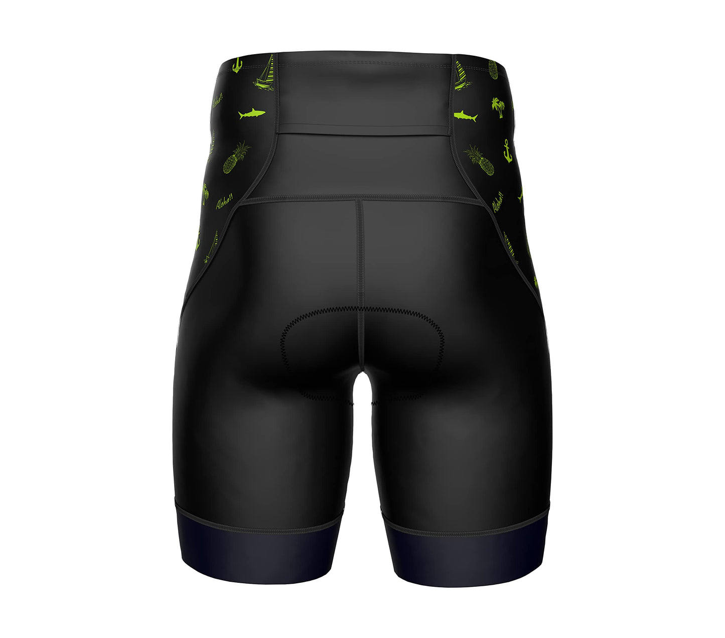 Sparx Men's Active Triathlon Short Tri Cycling Short Swim Bike Run (Aloha, Large)