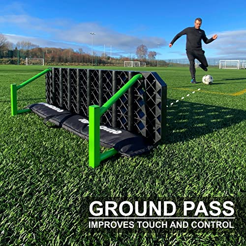 QUICKPLAY Replay Station Soccer Rebound Board - Portable Dual Surface Soccer Rebounder with Adjustable Angle - Soccer Training Equipment for Control, Passing Practice (Replay Station XL)