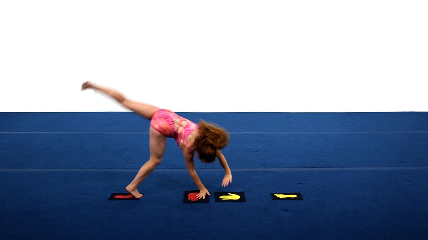 Tumbl Trak Girl's Gymnast Hands and Feet Placement Mat (5-Piece)