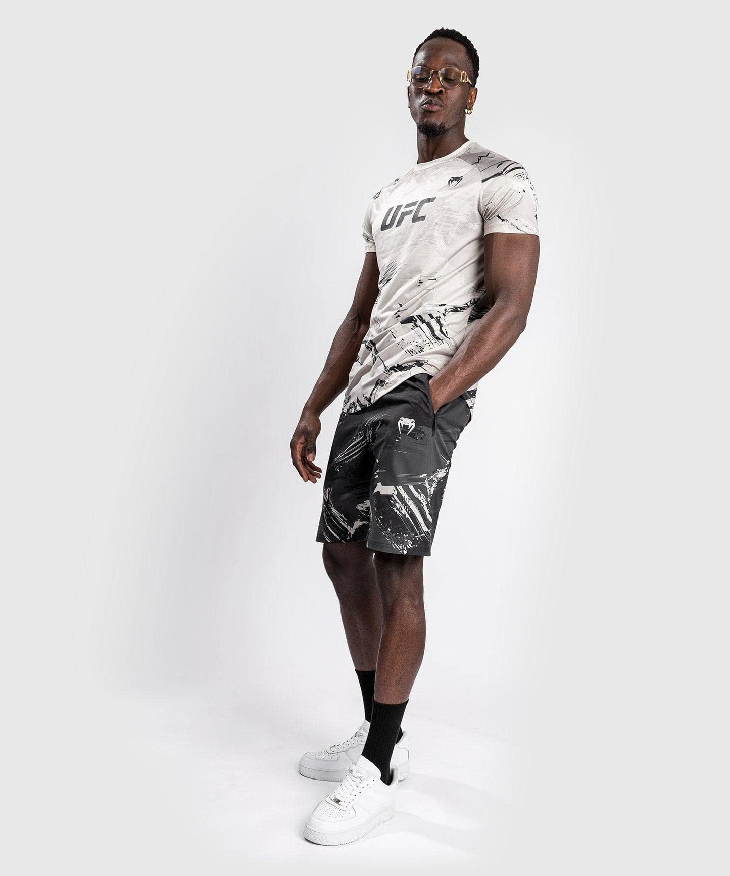 Venum Men's Standard Shorts, Black/Sand, Large