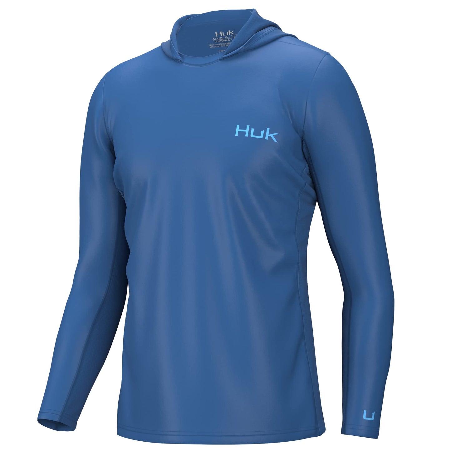 HUK Standard Icon X Hoodie, Fishing Shirt with Sun Protection for Men, Set Sail, Large