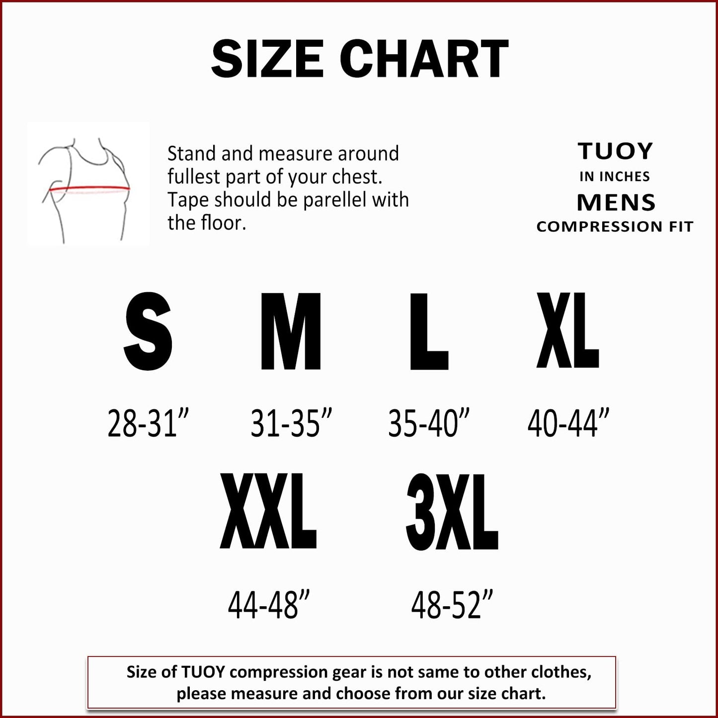 TUOY Men's Padded Compression Shirt Protective Shirt Rib Chest Protector for Football Paintball Baseball White