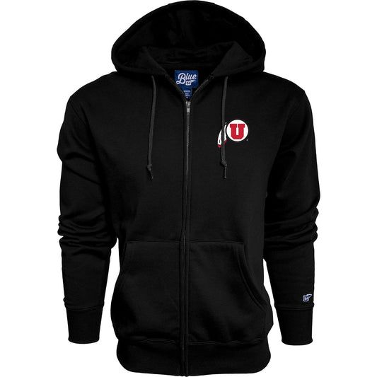 Blue 84 Men's Utah Utes Full Zip Hoodie Icon, Team Color, Small