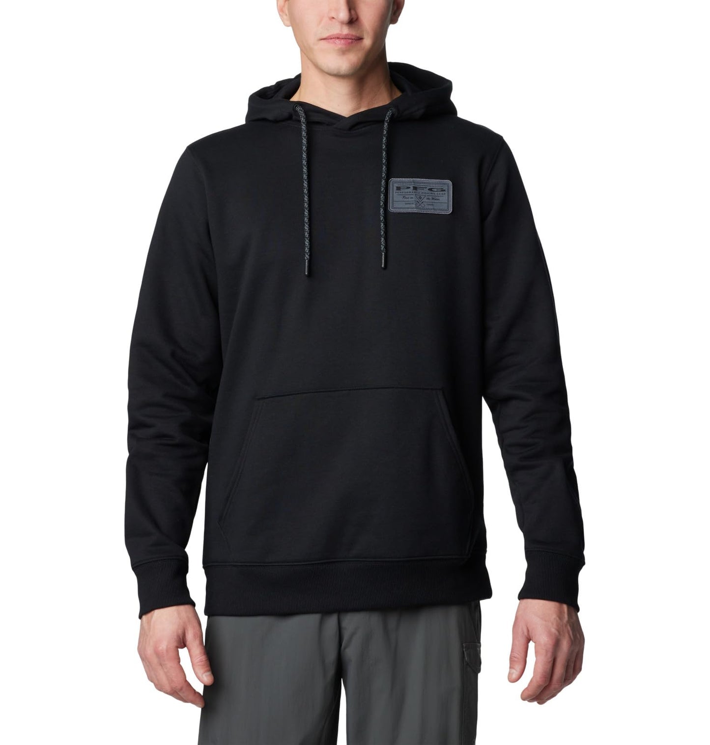 Columbia Men's PFG Castback Hoodie, Black/Graphite, Small