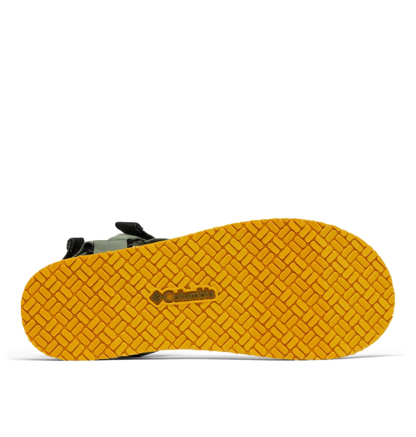 Columbia Men's Breaksider Sandal, Mosstone/Golden Yellow, 12